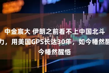 中金宸大 伊朗之前看不上中国北斗助力，用美国GPS长达30年，如今幡然醒悟