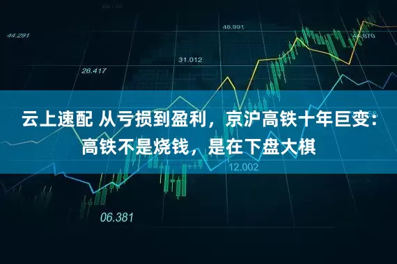 云上速配 从亏损到盈利，京沪高铁十年巨变：高铁不是烧钱，是在下盘大棋